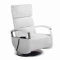 Poltrona girevole a 2 motori design moderno made in Italy Cassia