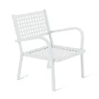 Poltrona Impilabile da Giardino in Acciaio Made in Italy 2 Pezzi – Aberdeen Viadurini