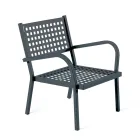 Poltrona Impilabile da Giardino in Acciaio Made in Italy 2 Pezzi – Aberdeen Viadurini