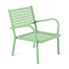 Poltrona Impilabile da Giardino in Acciaio Made in Italy 2 Pezzi – Aberdeen Viadurini