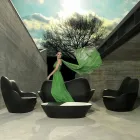 Poltrona in polietilene per esterno Sabinas by Vondom, design moderno Viadurini