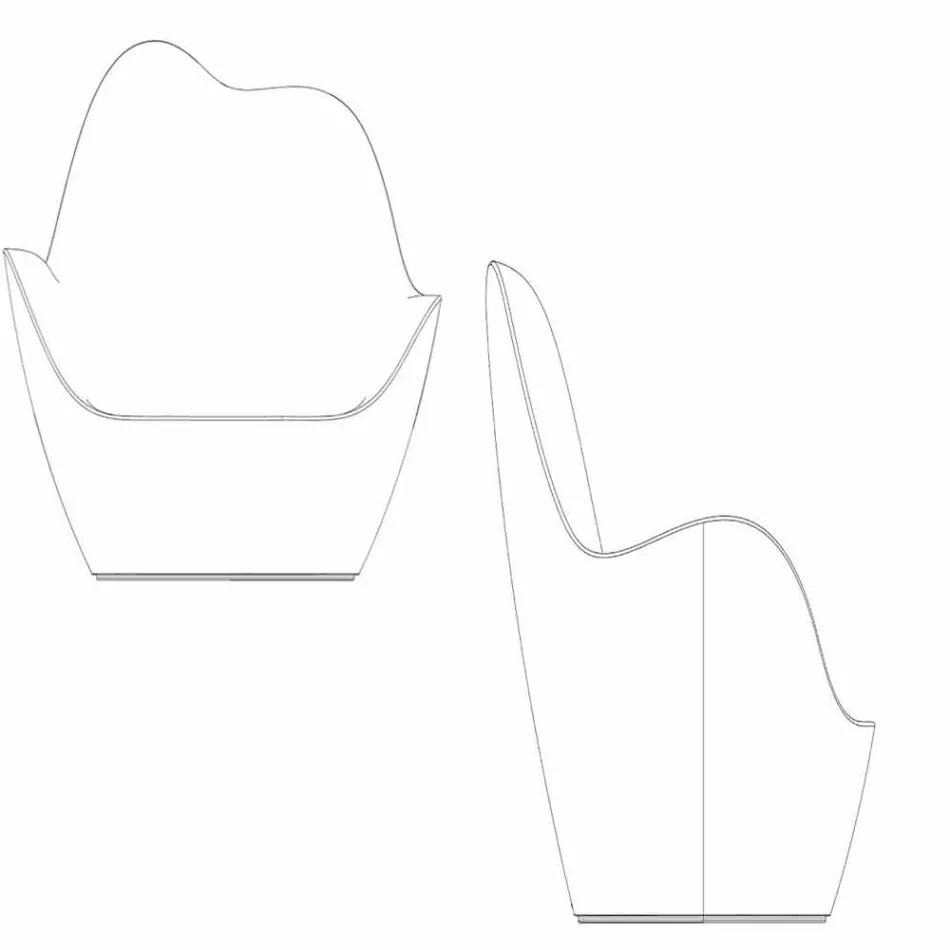 Poltrona in polietilene per esterno Sabinas by Vondom, design moderno Viadurini