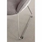 Poltrona in polipropilene bianco e cuscino soft grigio Betulla Viadurini