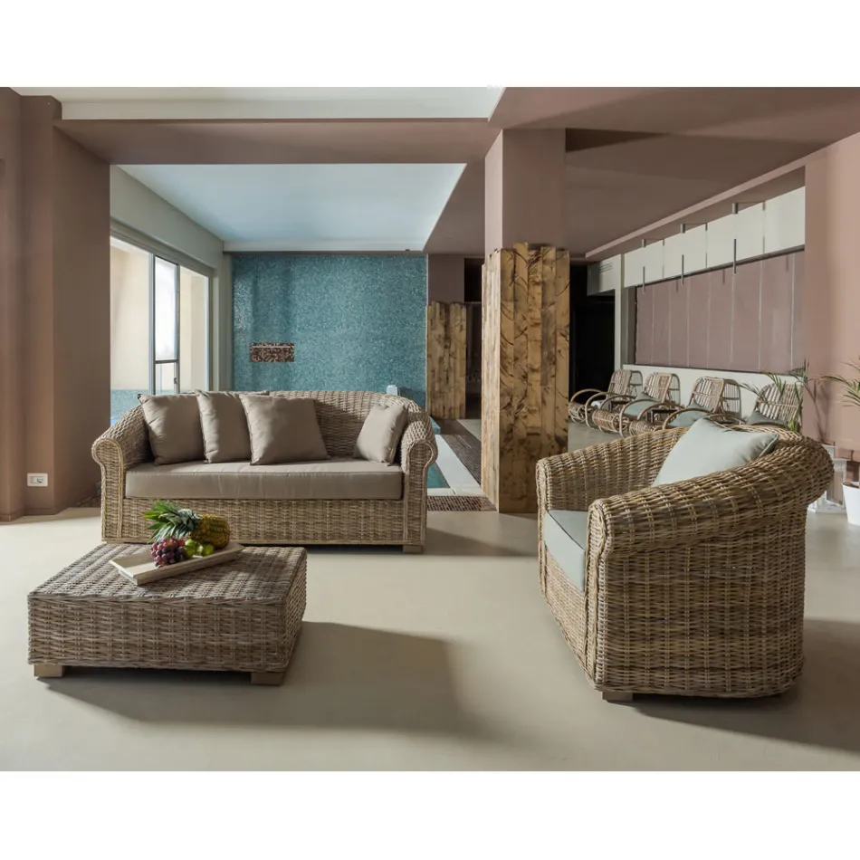 Poltrona Outdoor in Kubù con Cuscini Inclusi – Isildur Viadurini