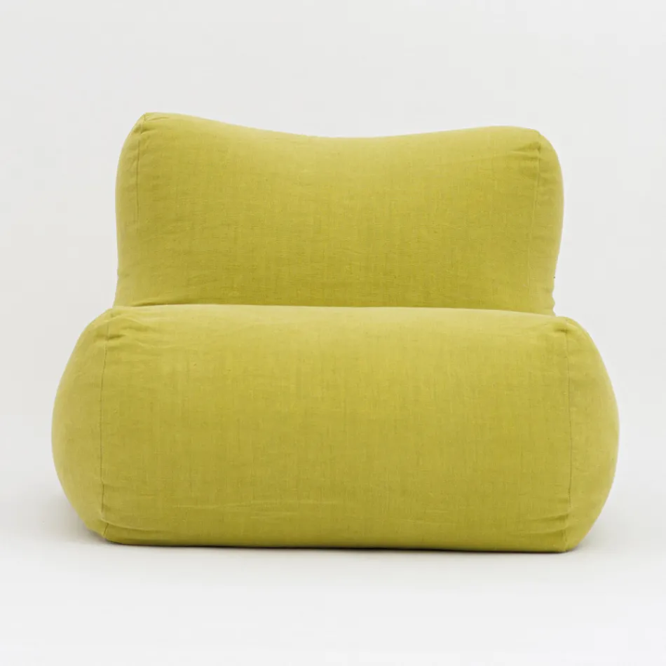 Poltrona per il Giardino in Tessuto Outdoor Color Lime - Maestrale Viadurini