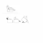 Poltrona relax alzapersona a 2 motori di design Rosa, made in Italy Viadurini