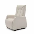 Poltrona relax alzapersona a 2 motori di design Rosa, made in Italy Viadurini