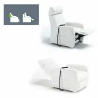 Poltrona relax alzapersona di design Via Firenze 2 motori Viadurini