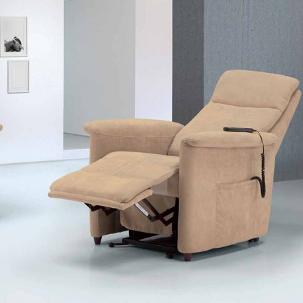 Poltrona relax alzapersona di design Via Firenze 2 motori Viadurini