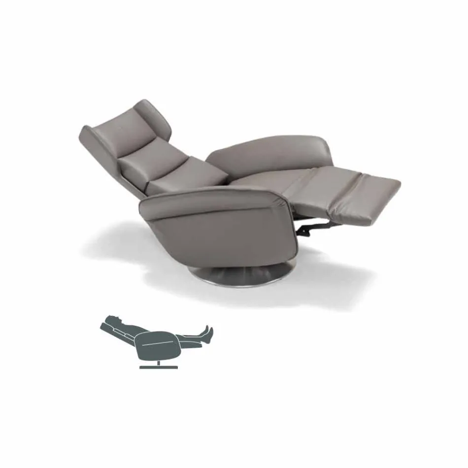 Poltrona relax girevole motorizzata 2 motori design made in Italy Bao Viadurini