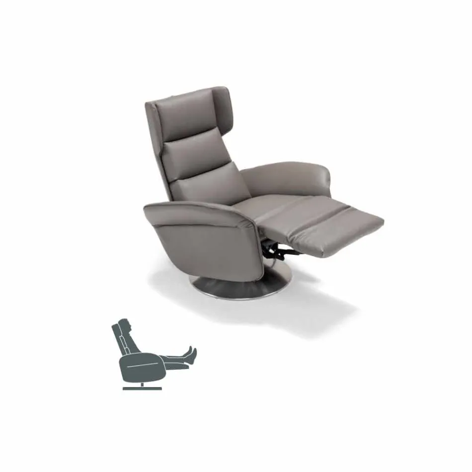 Poltrona relax girevole motorizzata 2 motori design made in Italy Bao Viadurini