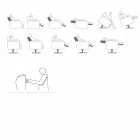 Poltrona relax ortopedica 4 motori made in Italy Giglio,design moderno Viadurini