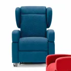 Poltrona relax ortopedica 4 motori made in Italy Giglio,design moderno Viadurini