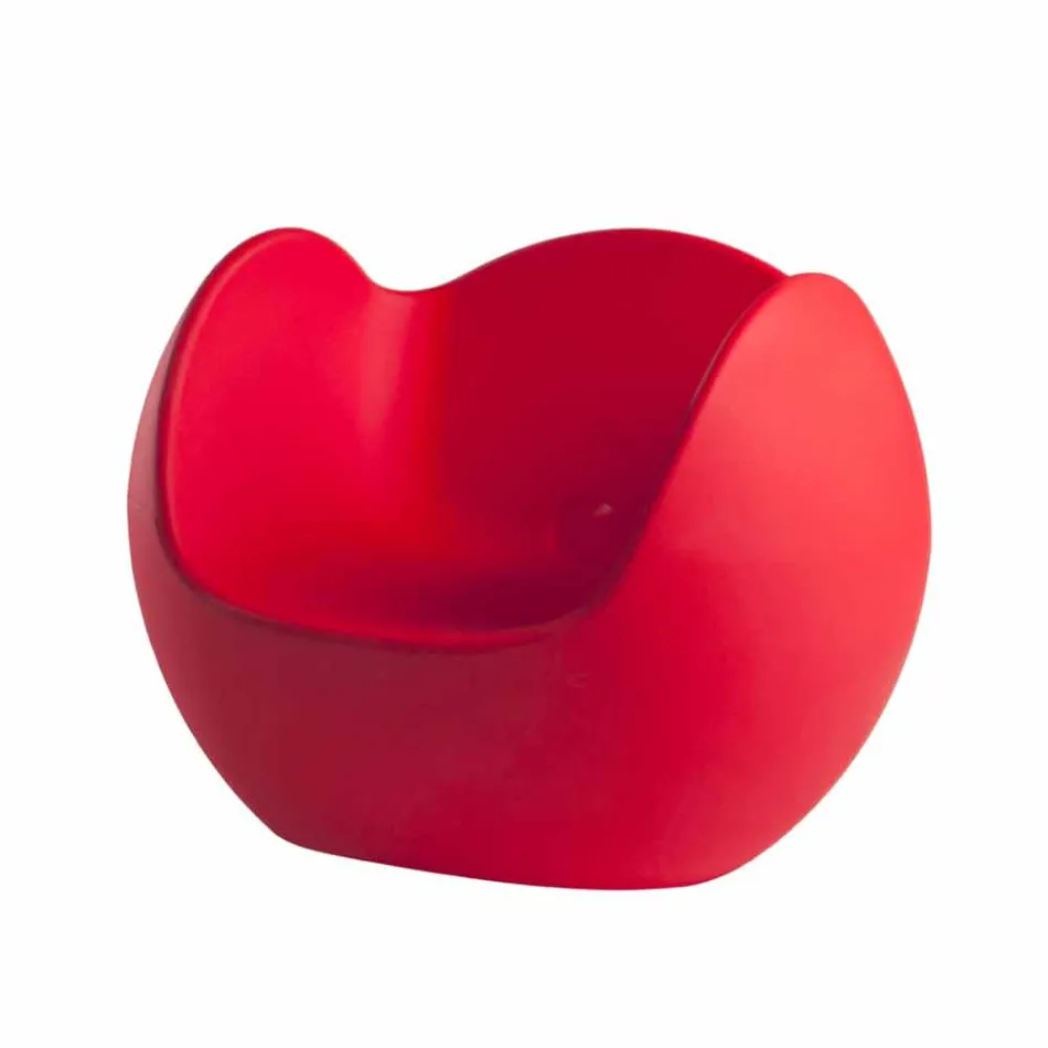 Poltrona rotonda a dondolo Slide Blos colorata di design made Italy Viadurini