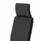 Poltrona Ufficio Design Ergonomica Girevole con Braccioli e Poggiatesta - Romolo Viadurini