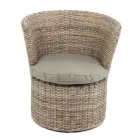 Poltroncina da Giardino in Kubù Cuscino Seduta Incluso – Calsifer Viadurini