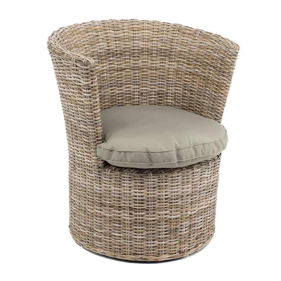 Poltroncina da Giardino in Kubù Cuscino Seduta Incluso – Calsifer Viadurini