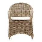 Poltroncina da Giardino Realizzata in Legno e Fibra in Grey Kubu - Lido Viadurini