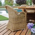 Poltroncina da Giardino Realizzata in Legno e Fibra in Grey Kubu - Lido