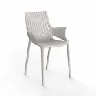 Poltroncina da Pranzo per Esterno Plastica Impilabile 4 Pezzi - Ibiza by Vondom Viadurini