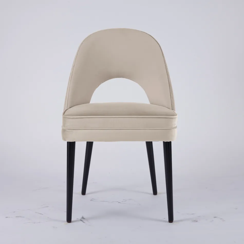 Poltroncina da Soggiorno in Diversi Tessuti con scocca in Legno - Edgar Viadurini