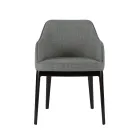 Poltroncina da Soggiorno in Diversi Tessuti e Legno Massello Made in Italy - Evy Viadurini