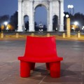 Poltroncina esterno / interno Slide Low Lita colorata made in Italy