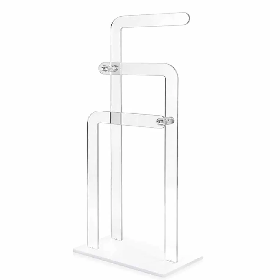 Porta asciugamani da bagno, in plexiglass PMMA Zanica Viadurini
