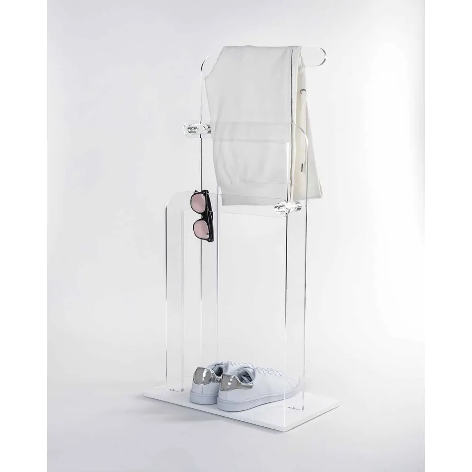 Porta asciugamani da bagno, in plexiglass PMMA Zanica Viadurini
