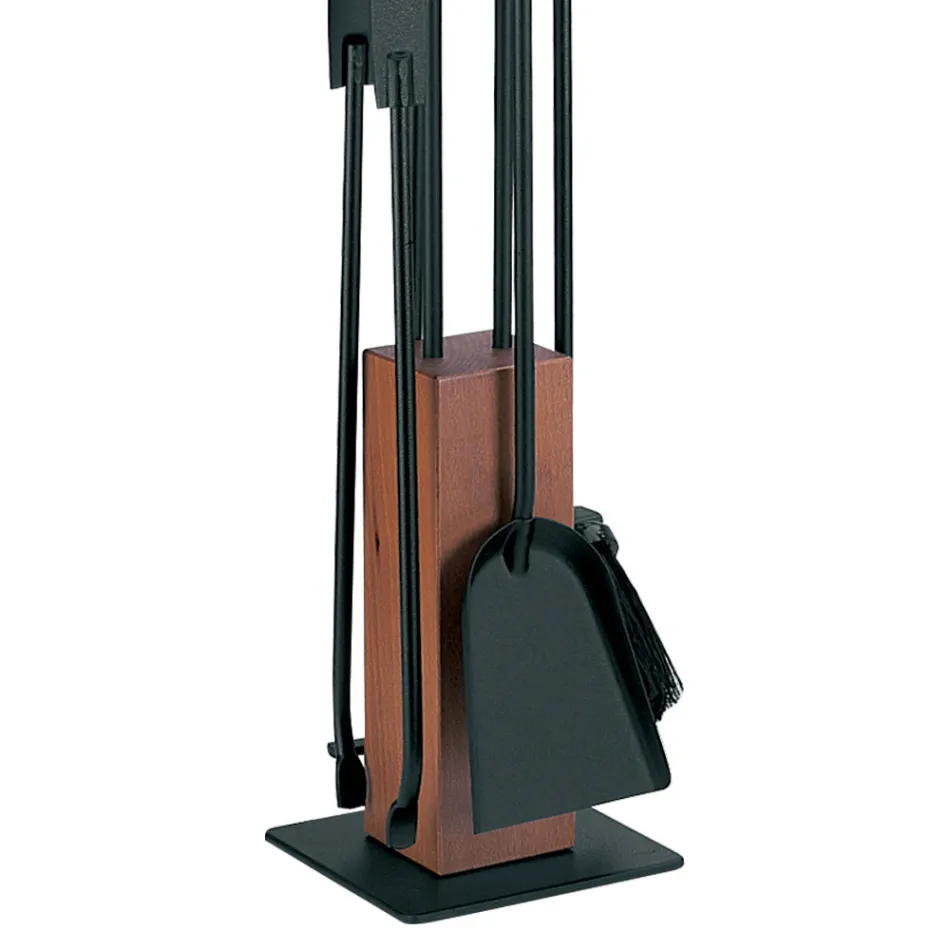 Porta Attrezzi con 4 Accessori, Manici e Struttura in Legno Made in Italy - Koi Viadurini