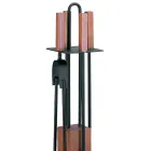 Porta Attrezzi con 4 Accessori, Manici e Struttura in Legno Made in Italy - Koi Viadurini