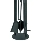 Porta Attrezzi con 4 Utensili per il Camino Made in Italy - Licaone Viadurini