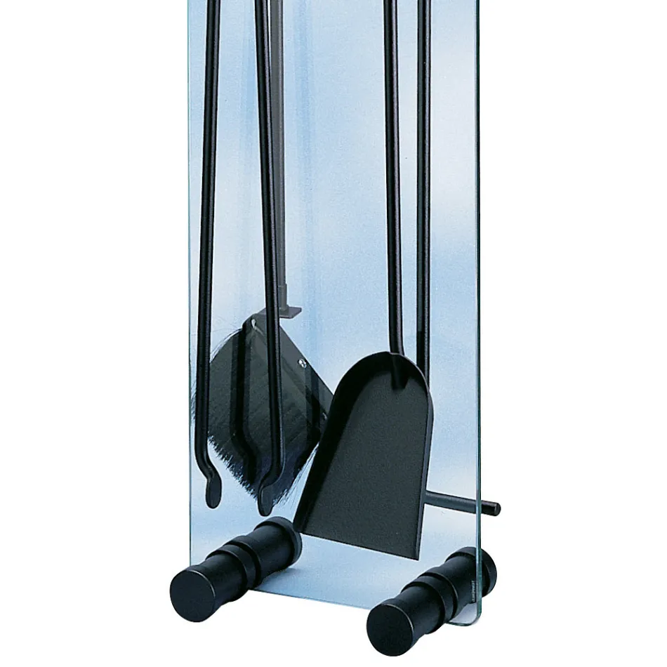 Porta Attrezzi in Cristallo Temperato con 4 Accessori Made in Italy - Zebra Viadurini