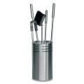 Porta Attrezzi per il Camino con 4 Utensili Inclusi Made in Italy - Merlo