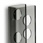 Porta bottiglie da muro fumé Baby small L6xH60xP11cm, design moderno Viadurini