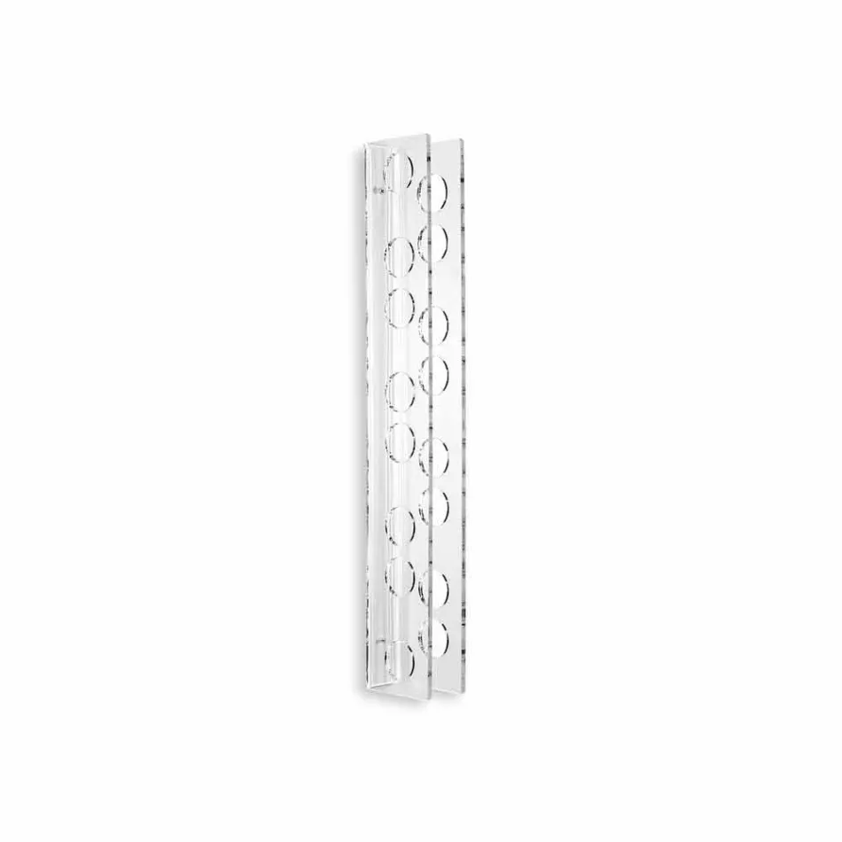 Porta bottiglie da muro trasparente Baby small L6xH60xP11cm Viadurini