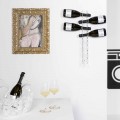 Porta bottiglie da muro trasparente Baby small L6xH60xP11cm