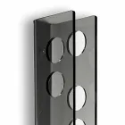 Porta bottiglie da parete fumé Baby Big L6xH100xP11cm, design moderno Viadurini