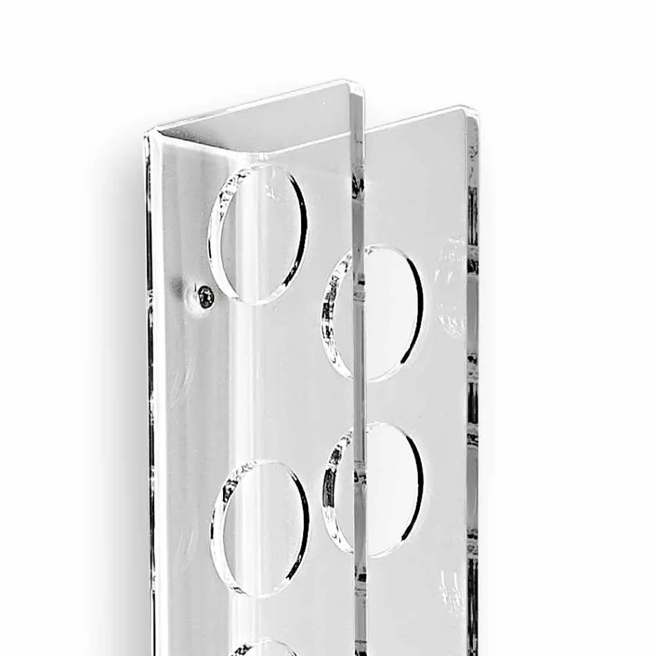 Porta bottiglie da parete trasparente Baby Big L6xH100xP11cm Viadurini