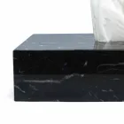 Porta Fazzoletti in Marmo Nero Marquinia Design Rettangolare Italiano - Rafa Viadurini