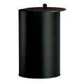 Porta Pellet Cilindrico con Coperchio in Diverse Finiture Made in Italy - Fenicottero