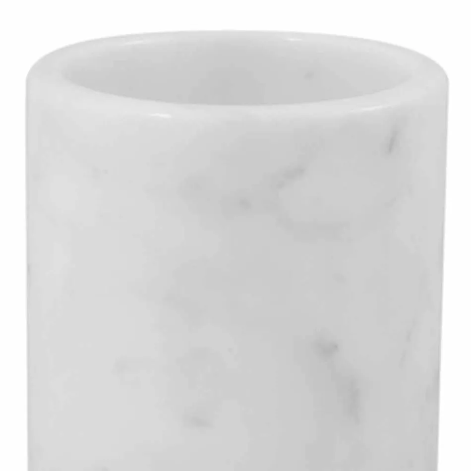 Porta Utensili da Cucina in Marmo Bianco Grigio o Nero Made in Italy - Tulvio Viadurini
