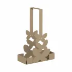 Portabicchieri Doppio in Ferro Bianco, Beige o Avorio Made in Italy – Leida Viadurini