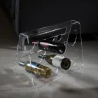 Portabottiglie Vino da Terra in Cristallo Acrilico Trasparente - Dappino Viadurini