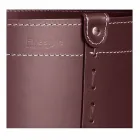Portalegna cilindrico in cuoio rigenerato con ruote Tonda Firestyle Viadurini