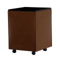 Portalegna di 2 Misure in Ecopelle Marrone Made in Italy - Formica