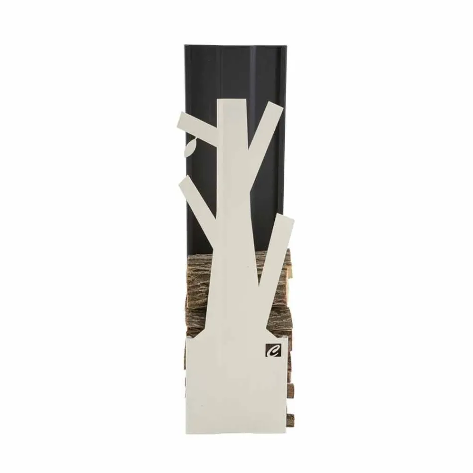 Portalegna per Camino Design Made in Italy PLVA-028 Viadurini