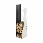 Portalegna per Camino Design Made in Italy PLVA-028 Viadurini