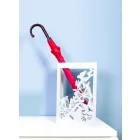 Portaombrelli Bianco in Legno dal Design Moderno Decorato con Farfalle - Papilio Viadurini