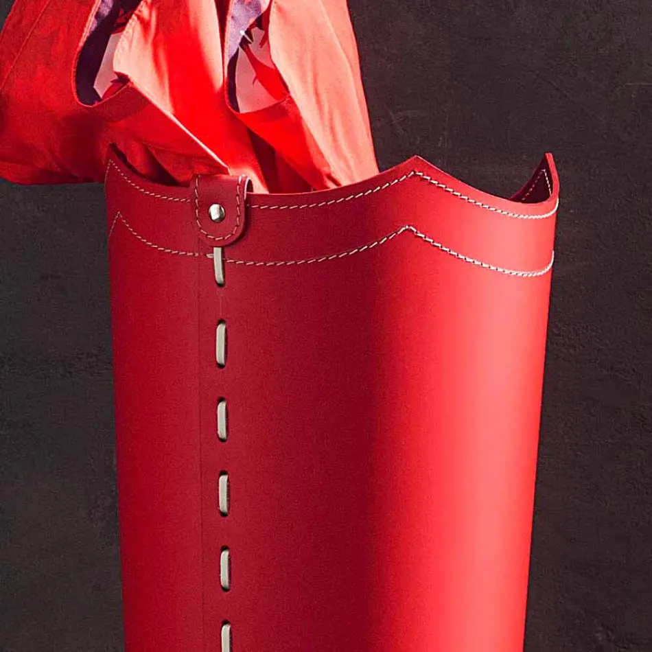 Portaombrelli di design in cuoio per casa o ufficio Umbrella Viadurini